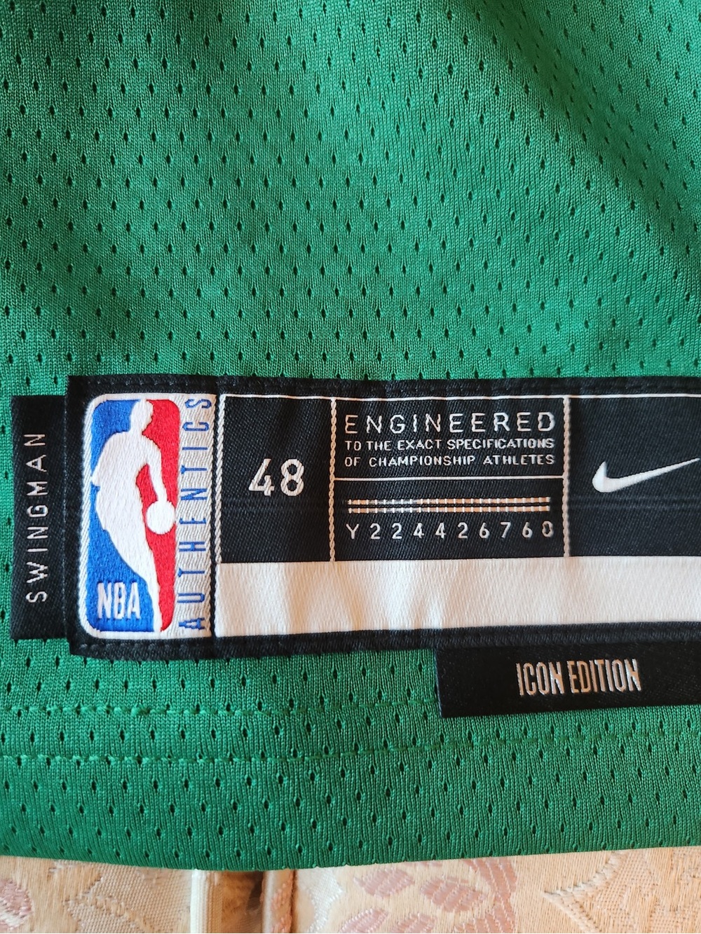 Balenciaga Green NBA Icon Edition Jersey Trim